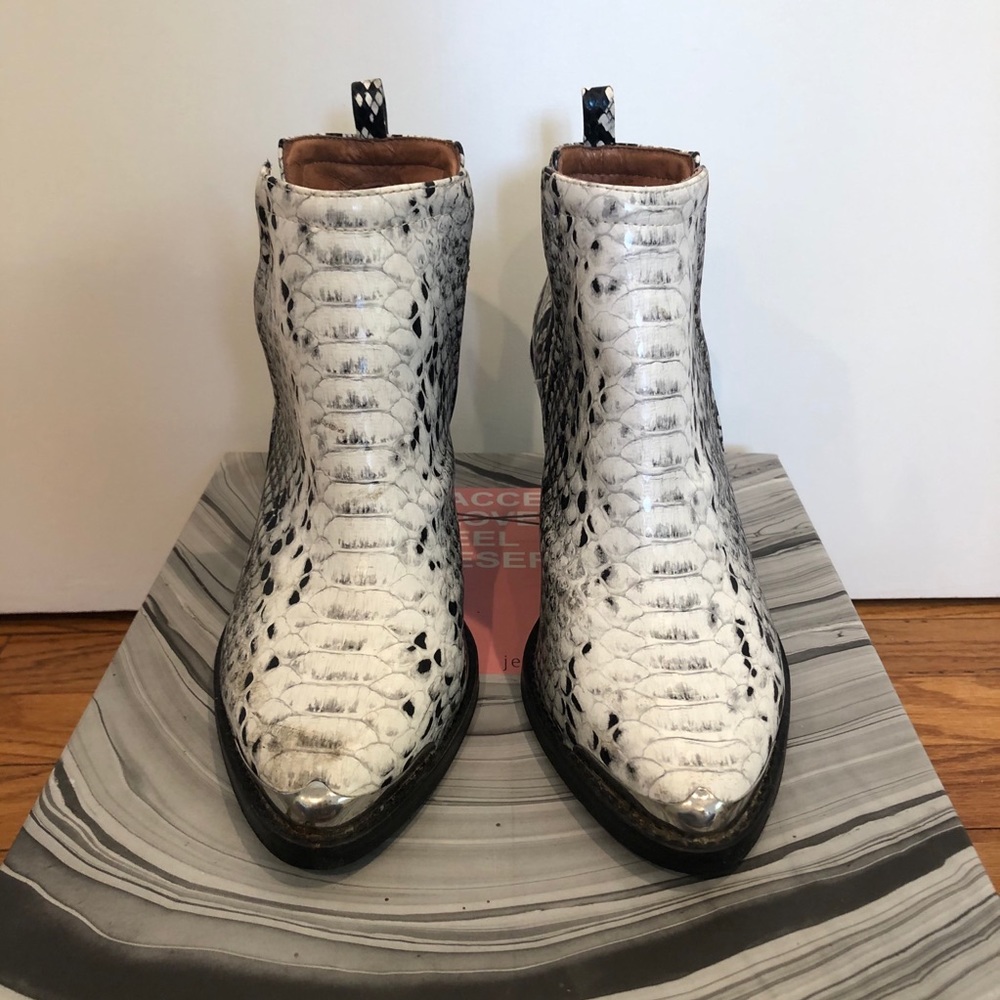 Jeffrey Campbell Snakeskin Booties